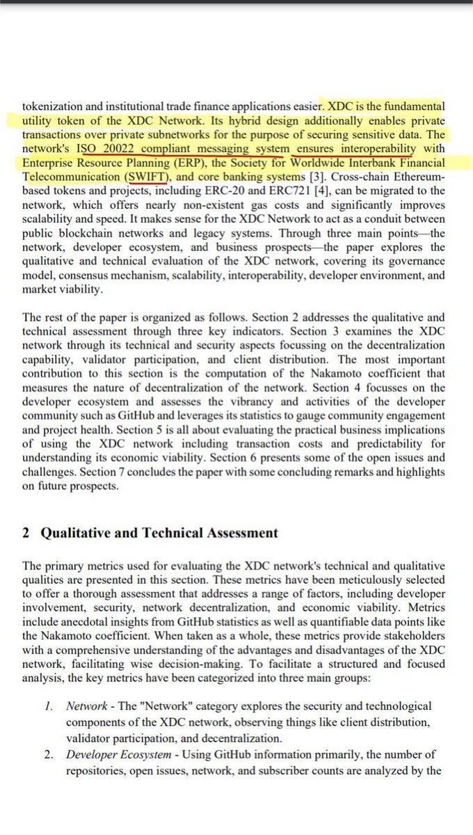 SMQKEDQG's tweet image. ‼️ XDC NETWORK’S ISO 20022 COMPLIANT MESSAGING SYSTEM ENSURES FULL INTEROPERABILITY WITH SWIFT‼️

Documented below.📝👇