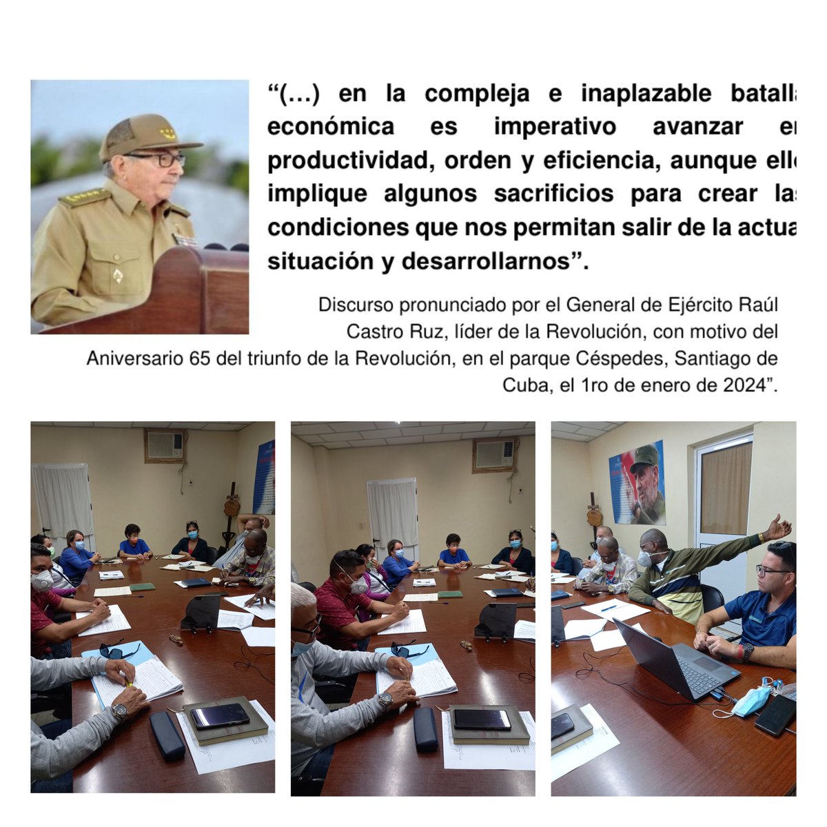 esp_control's tweet image. Hoy nuestro consejo de Dirección realiza el estudio 🎙 del programa de Gobierno para corregir las distorsiones que puedan estar presente en las áreas de la Empresa.