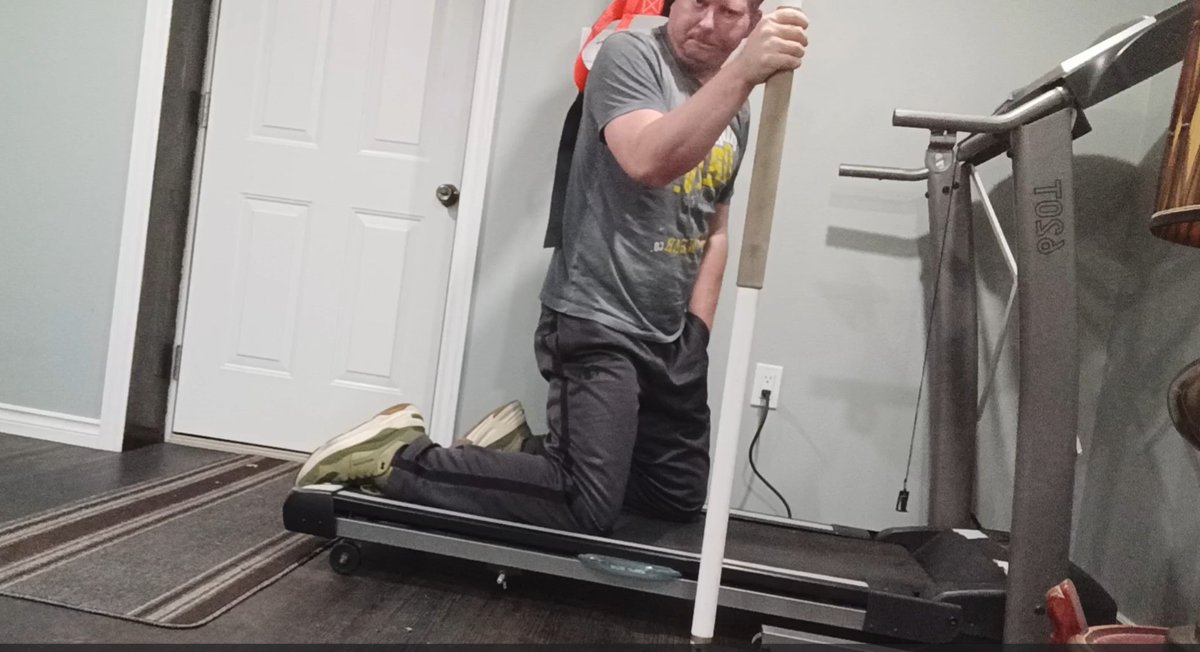 GregSiofer's tweet photo. First, the sickness kept me out for a few days, then came the pulled muscle. But I finally got on the treadmill and enjoyed my walk, with some sunshine on my face. https://t.co/Y8w6VCUIWO