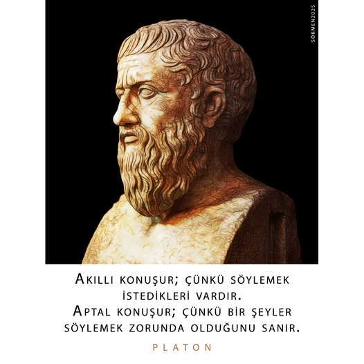 TOPRAK_2_'s tweet photo. Akıllı konuşur; çünkü söylemek istedikleri vardır. Aptal konuşur; çünkü bir şeyler söylemek zorunda olduğunu sanır. / Platon (Eflatun) MÖ 427-347
#Platon #Eflatun #Aptal #Zevzek https://t.co/8YEy8lpeQ8
