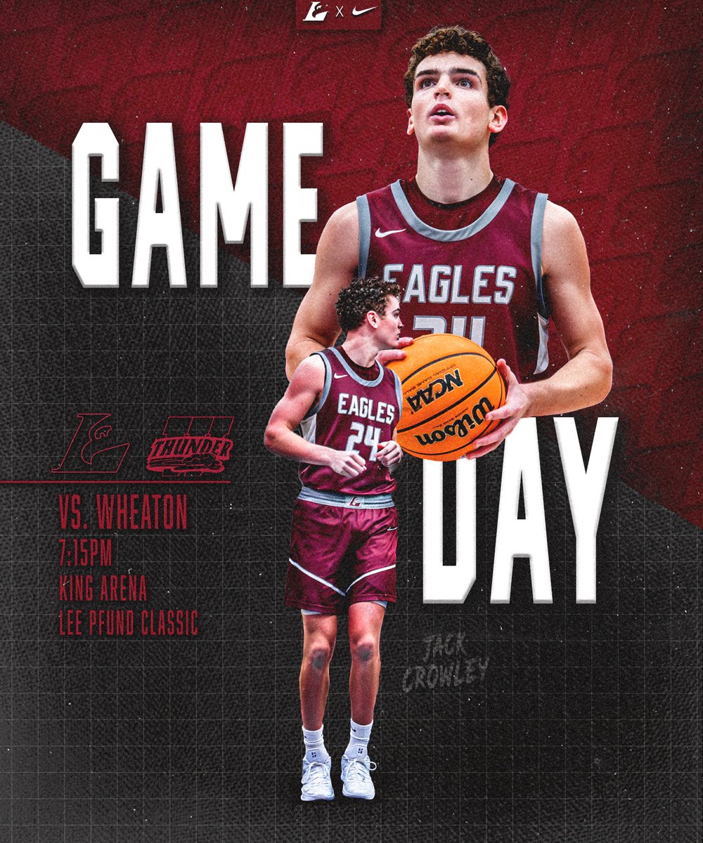 Championship game of the Lee Pfund Classic‼️

#ALLIN  🦅🏀 

🏀 #7 UW-La Crosse (4-0)  v Wheaton (4-1)

📆 11/22/2025

⏰ 7:15PM

📍Wheaton, IL

🏟️ King Arena

📊 athletics.wheaton.edu/sidearmstats/m…

📺 m.youtube.com/c/WheatonThund…