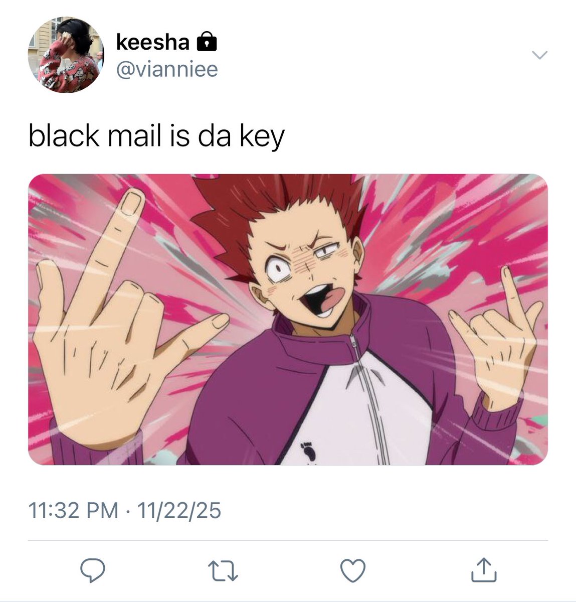 kyuviline's tweet image. ☽ — • 842. blackmail