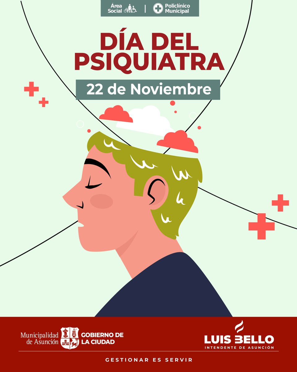 policlinicoasu's tweet photo. Hoy reconocemos y celebramos la labor invaluable de los médicos especialistas en psiquiatría del Policlínico Municipal y de todos nuestros dispensarios médicos, quienes trabajan cada día con compromiso, sensibilidad y dedicación para cuidar la salud mental de nuestra comunidad. https://t.co/Vj5vDLbeTw