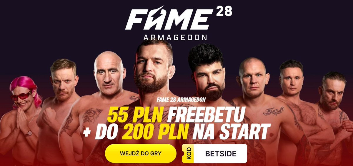 Dziś gala FAME MMA 28. Z tej okazji mam dla Was konkurs na PPV 🔥 Zadanie konkursowe jest proste: zostaw like, RT oraz napisz w komentarzu, która walka będzie według Ciebie najciekawsza. Wybrana przeze mnie osoba zgarnie kod PPV. (czas do 19:30)

Nie wiem czy wiecie, ale oferta