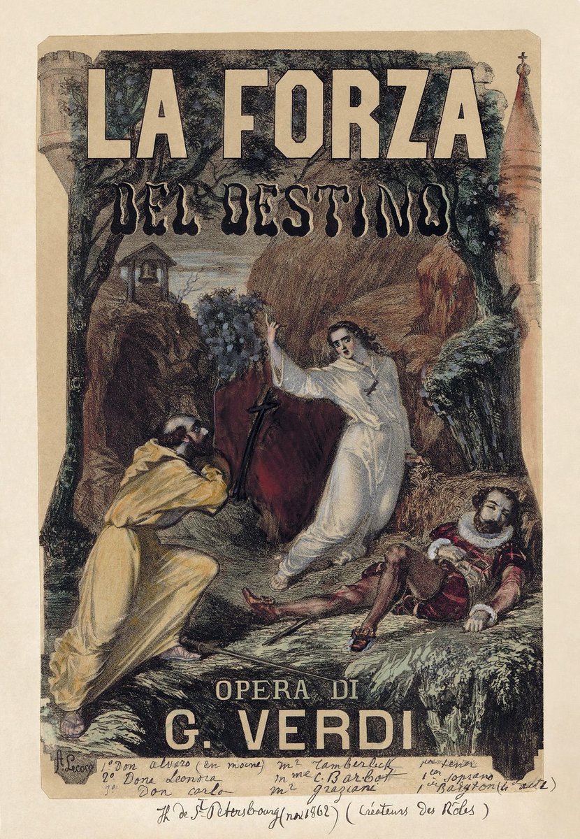 germanshepard8's tweet image. #22novembre 1862 
Al teatro imperiale di San Pietroburgo va in scena la prima rappresentazione dell&apos;opera in quattro atti &quot;La forza del destino&quot; di #GiuseppeVerdi su libretto di Francesco Maria Piave, per l&apos;occasione pubblicato in russo e in italiano.

#storia #musica