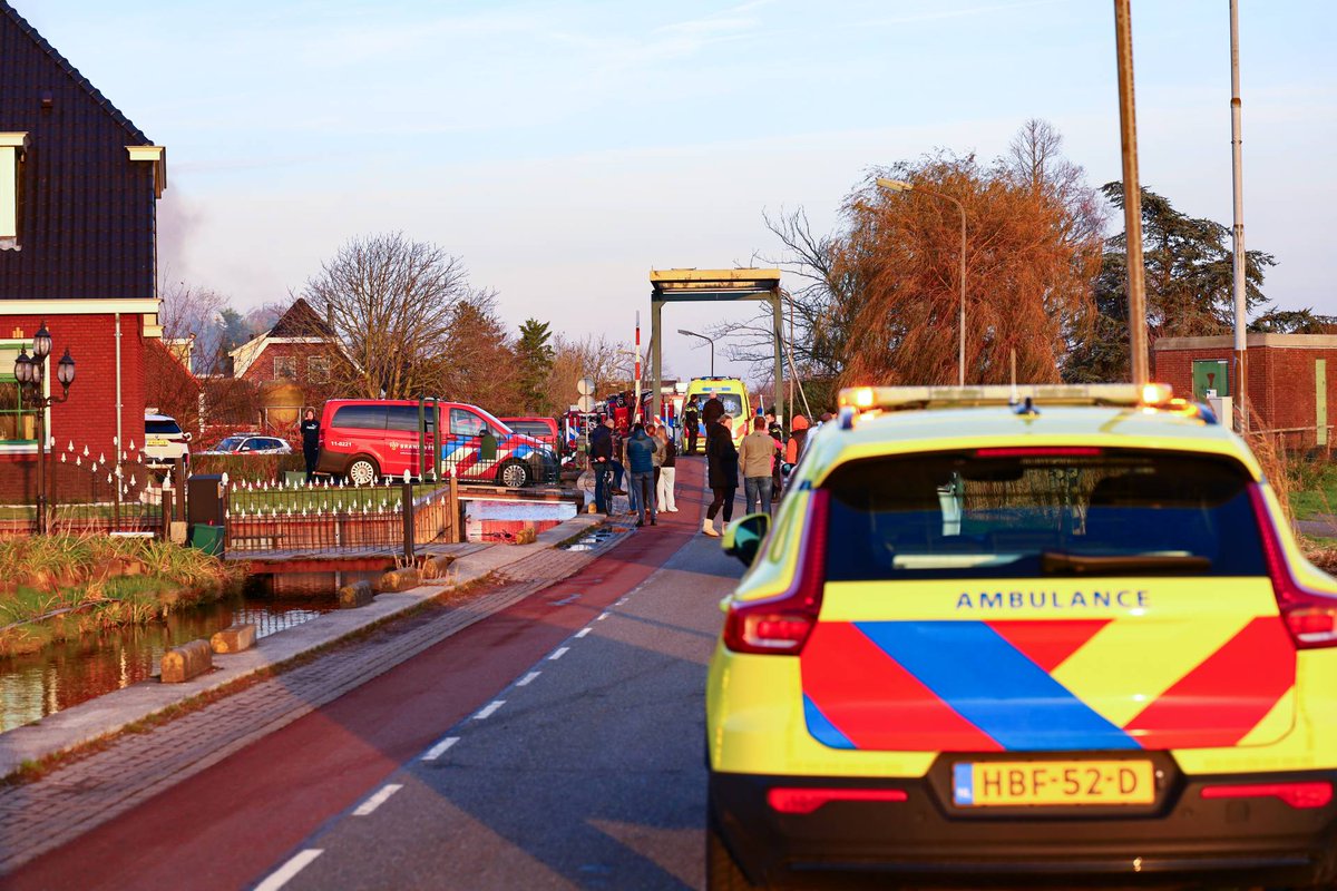 Brand aan De Haal in Oostzaan