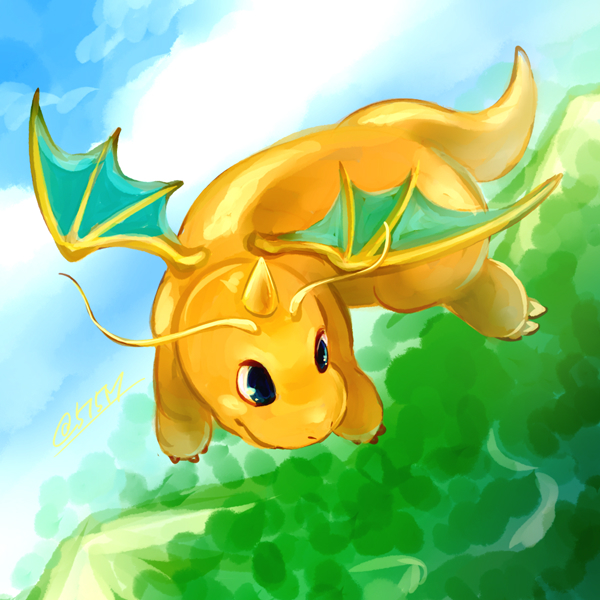 カイリューちゃん 娘チャンのためにちゃちゃっとカイリューらくがき