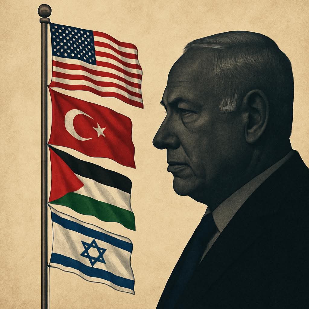 DemocrightIL's tweet image. נדמה שתמורת הספין של טראמפ למען חנינה לביבי, משלם האחרון במטבע קשה: נוכחות צבאית טורקית קטארית בתוך גבולות ישראל בעזה, בינאום הסכסוך, שיקום עזה לפני פירוז, גרעין לסעודיה, נשק אמריקאי שובר שיוויון ללא נורמליזציה, הכרה אמריקאית במדינה פלסטינית תוך 5 שנים ללא התניה, הגבלה אמריקאית…