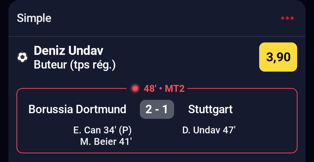 ☑️☑️ COTE 3.90Mon gaaaa 🥶🥶🥶 alala aujourd'hui sa rafale sur telegram ! 🫡
t.me/+lxWtNuf71iIxZ…
#TeamParieur