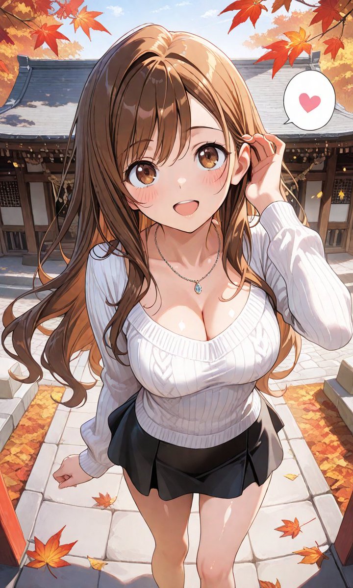 Nao_No_Nao3371's tweet image. 葵「紅葉、凄くキレイだね～🍁✨
真っ赤に変わってるのもあるよ～😆✨」

おはようございます☀️.°
三連休の中日もよろしくお願いします(ᐢ&apos; &apos;ᐢ)ᐢ, ,ᐢ)ﾍﾟｺ
今日は紅葉で有名なお寺にウチにいた犬のお墓があるので墓参りを兼ねて今年も紅葉を観てきます
🍁🍁🍁🍁🍁🍁🍁

SFW illustration

#AIart