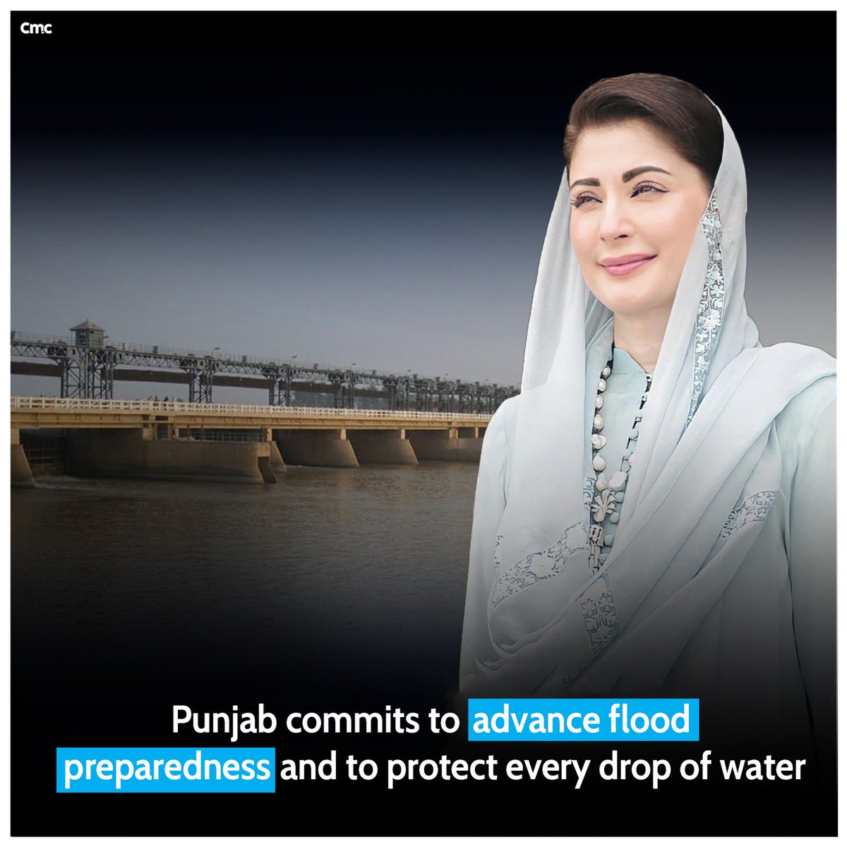 "Vision of CM PANJAB" <a href="/MaryamNSharif/">Maryam Nawaz Sharif</a>  
Punjab is going to make the best strategy to deal with the disasters of floods and save every drop of water.
INSHA ALLAH