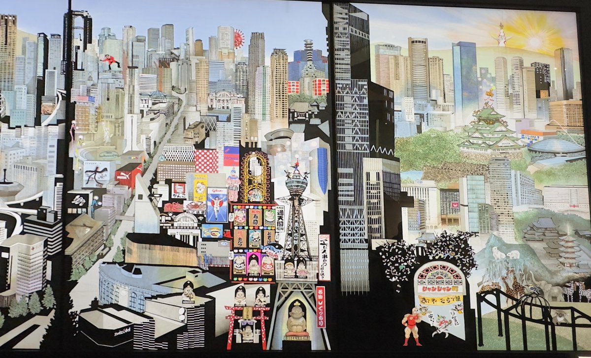 藤城清治展 泣いた赤鬼は二回目も泣く 金閣と銀閣が並んで水面に映っ