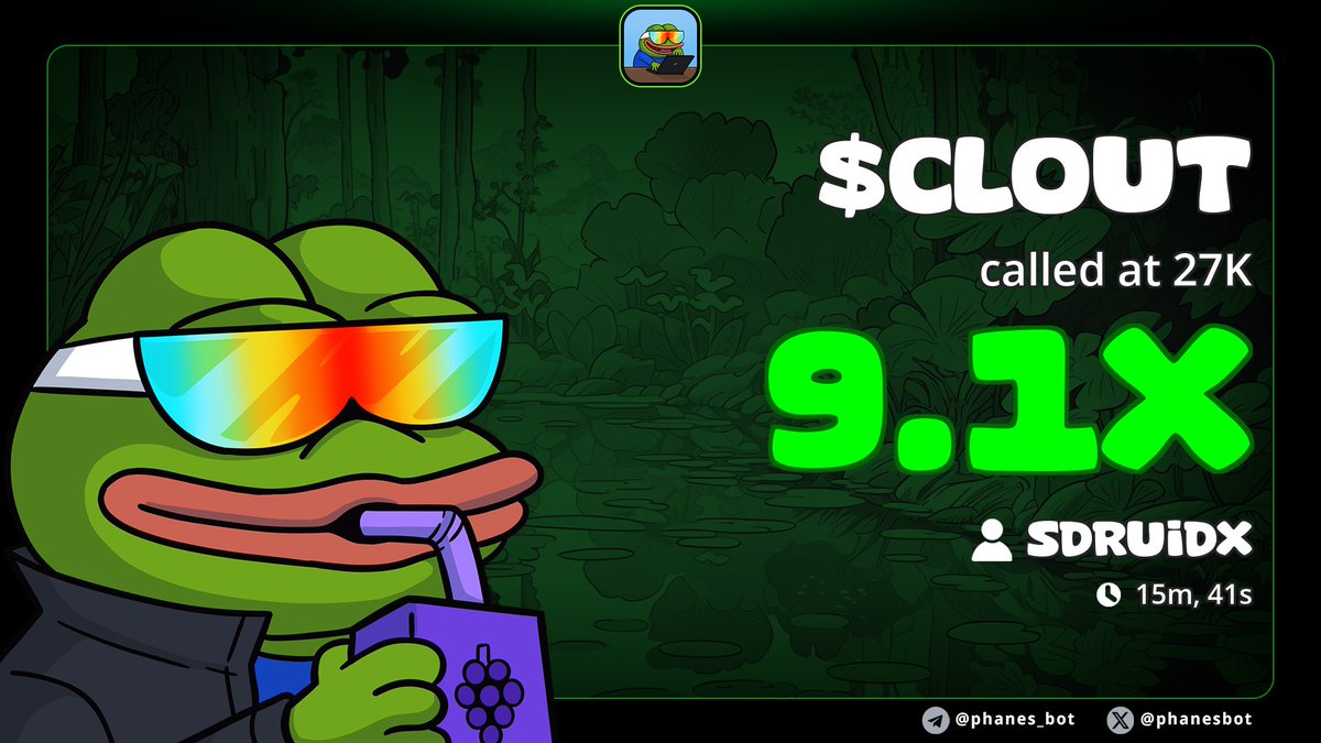 SDruidX's tweet image. Amazing 9.1x pump from my call $CLOUT
TG gets it first, Always 
Ca;

Cwq13pofafd7KNbWBabULgt7QC1w53NjiPgES49Ypump