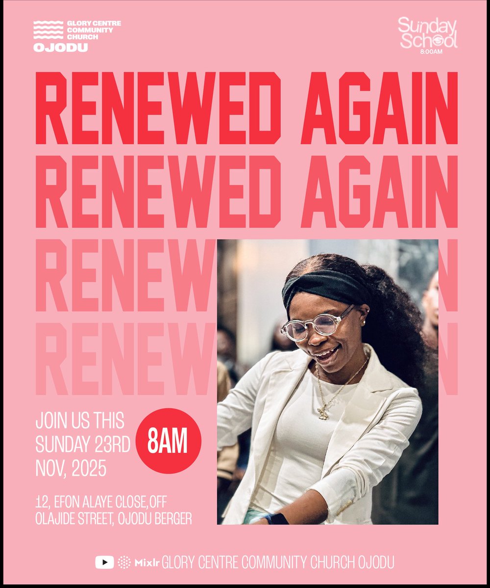 Join us tomorrow by 8:00AM for an amazing time of worship, fellowship, and renewal of our minds. ✨

Sunday service is incomplete without you! 

We can’t wait to see you there 💕