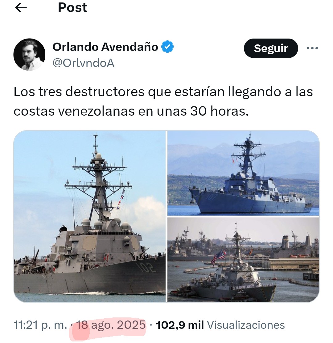 Cuando Trump comenzó su operacion de psicoterror en el Caribe, para "asustar" a Maduro, decía..."No tengo nada que conversar con Maduro".
Cuatro meses después sin lograr asustarlo, ni "quebrar" a la FANB,  cambia el discurso y dice que ahora quiere conversar con Maduro.
Ganando