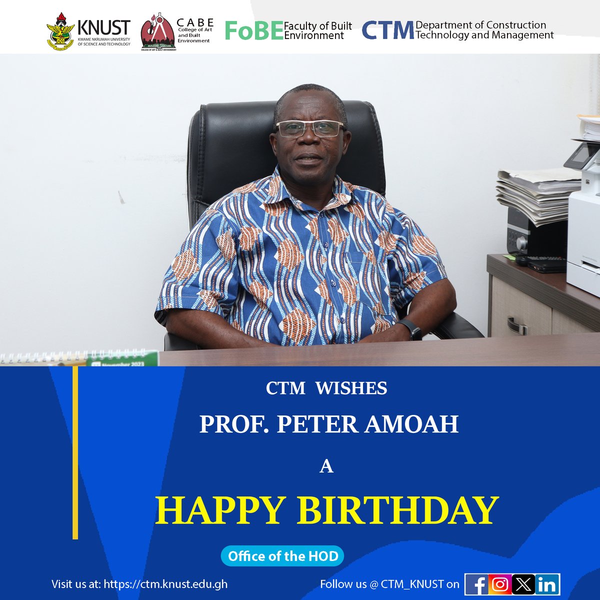 CONSTRUCTION TECHNOLOGY AND MANAGEMENT, KNUST tweet media