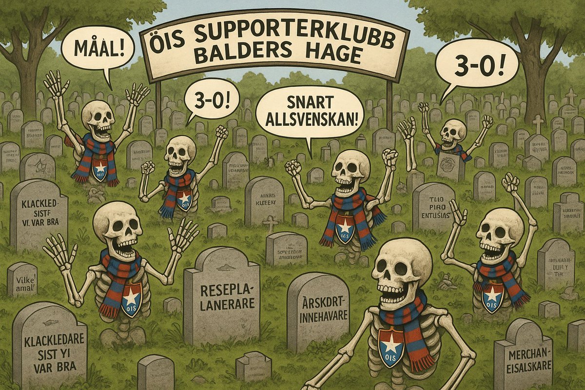 Störst fest i ÖIS just nu har de som ligger på kyrkogården.
Dessa gubbar såg derbyt på Ullevi 2002

#ifkgbg