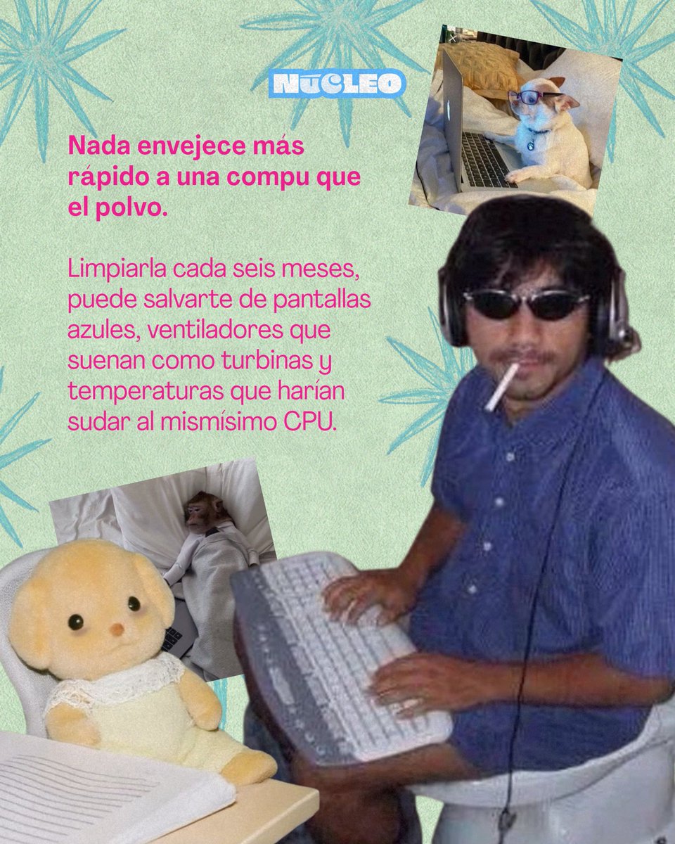 estoesnucleo's tweet image. No amix, no necesitas estar cambiando de laptop a cada rato 😬, con estos tips tu pc va a durar más que tu última relación🫣 #laptop #pc #techhacks #cuidado #tecnología