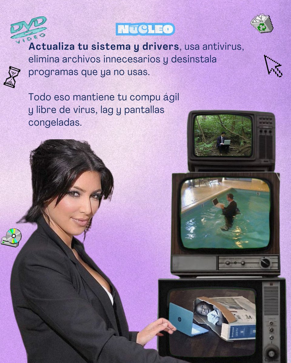 estoesnucleo's tweet image. No amix, no necesitas estar cambiando de laptop a cada rato 😬, con estos tips tu pc va a durar más que tu última relación🫣 #laptop #pc #techhacks #cuidado #tecnología