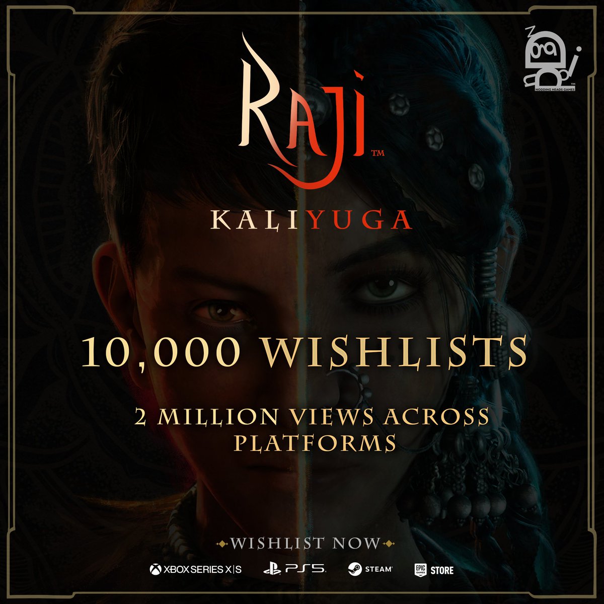 rajithegame's tweet image. 10,000 wishlists and 2 million trailer views achieved across all platforms?! 🤯

We are in absolute shock and amazed at the incredible response from everyone. To all our amazing fans and to our loving community, we sincerely thank you &amp;lt;3

#rajithegame #rajikaliyuga #indiegames