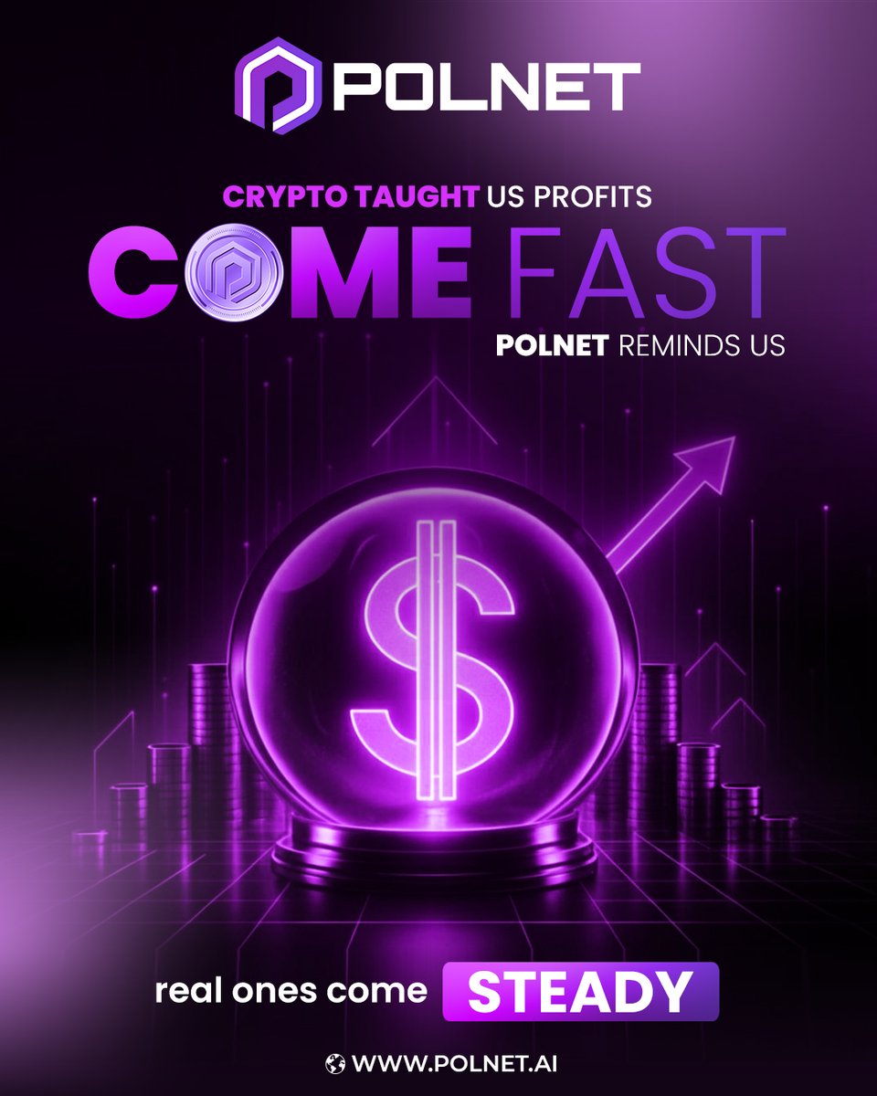 polnetofficial's tweet image. ⚡Crypto showed profits can come fast… Polnet shows how they stay steady. 💜📈
#Polnet #SteadyGrowth #Web3Future #RealReturns