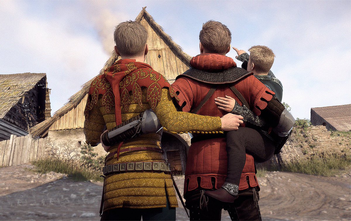 NadiTwombly's tweet image. Heinrich: &quot;You work there, Uncle Henry?!&quot;😮

Henry: &quot;Yes, I forge swords for your father there.&quot;☺️

Hans:🥰❤️

#kcd2 #hansry HD onPatreon