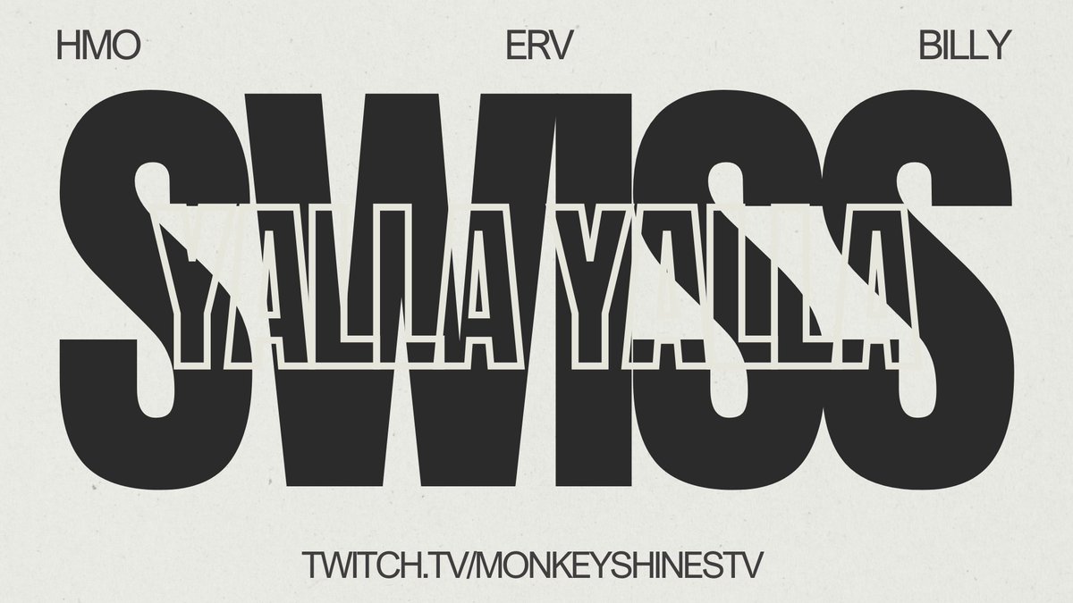 Only three words needed for my MENA debut:

THIS. IS. SWISS.

🚗 <a href="/Erv_rl/">Erv</a>
🚗 <a href="/billyVIBIN/">uncle bill</a>
🚗 <a href="/xmo5ef/">scary</a> 

Follow along as YALLA YALLA looks to climb the mountain!

📺 Twitch.tv/MonkeyshinesTV