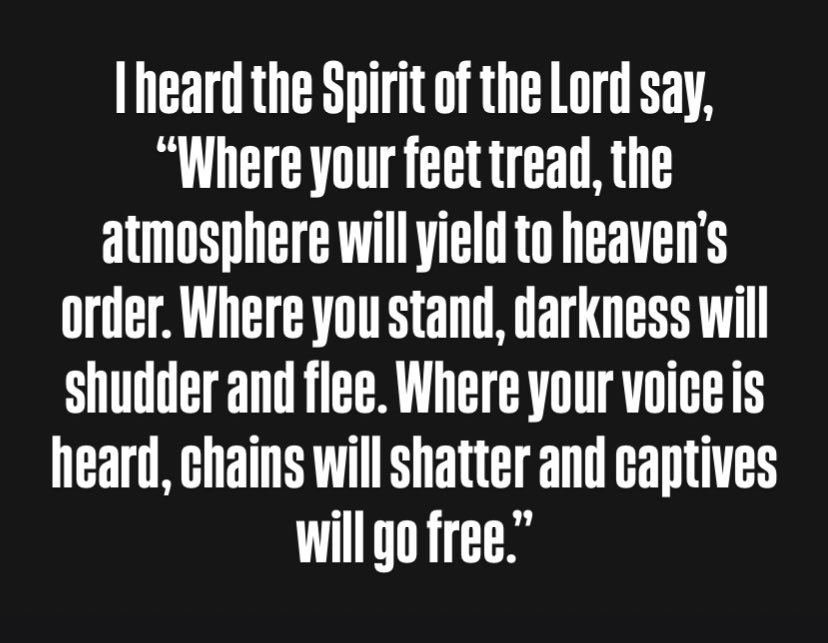 CharlesShamp's tweet image. I heard the Spirit of the Lord say, 
“You are My dwelling place on the move; a sanctuary of My presence, a carrier of My glory. Where your feet tread, the atmosphere will yield to heaven’s order. Where you stand, darkness will shudder and flee. Where your voice is heard, chains…