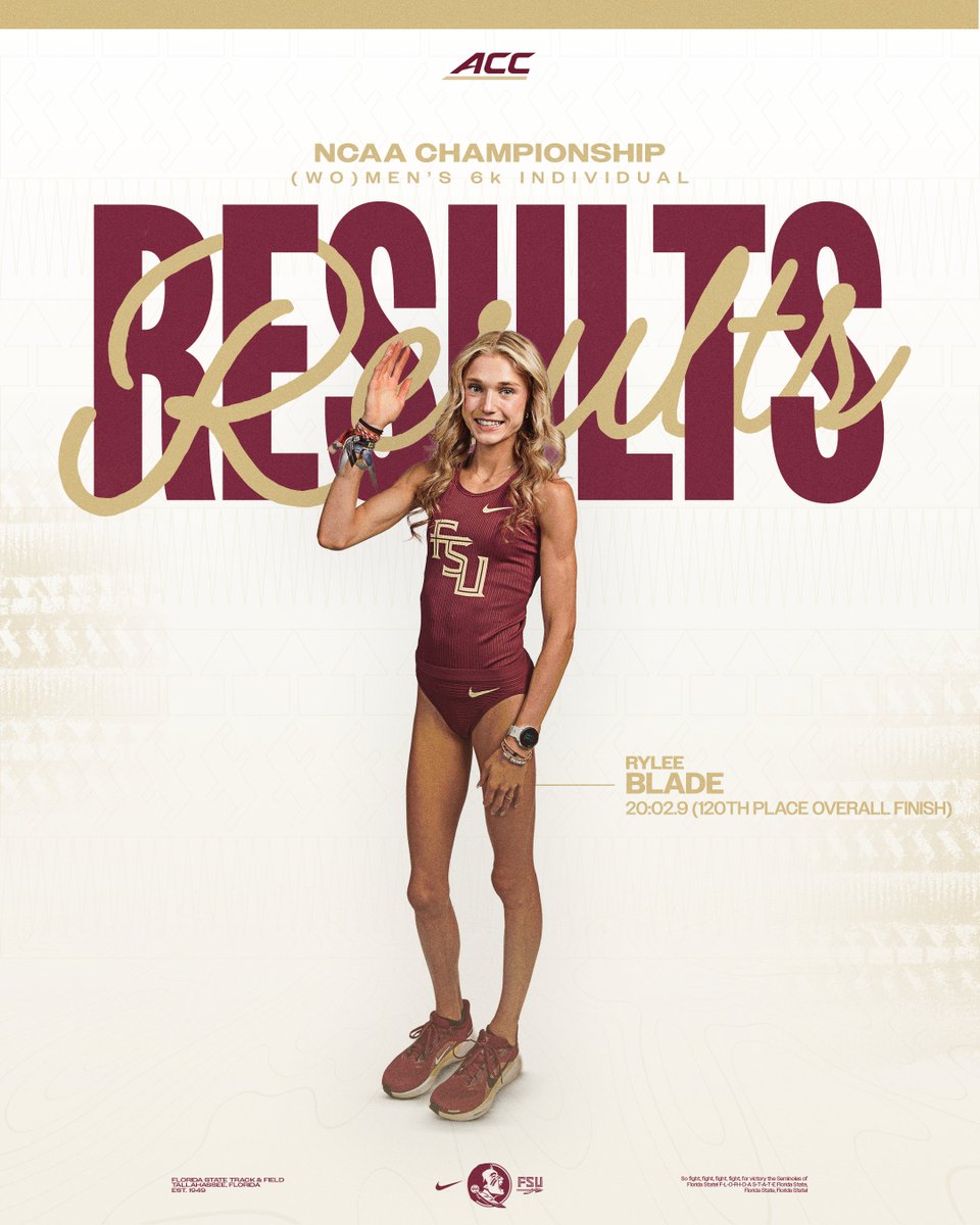 FSU_Track's tweet image. Final results for the women&apos;s 6k!

#NoleFamily | #OneTribe