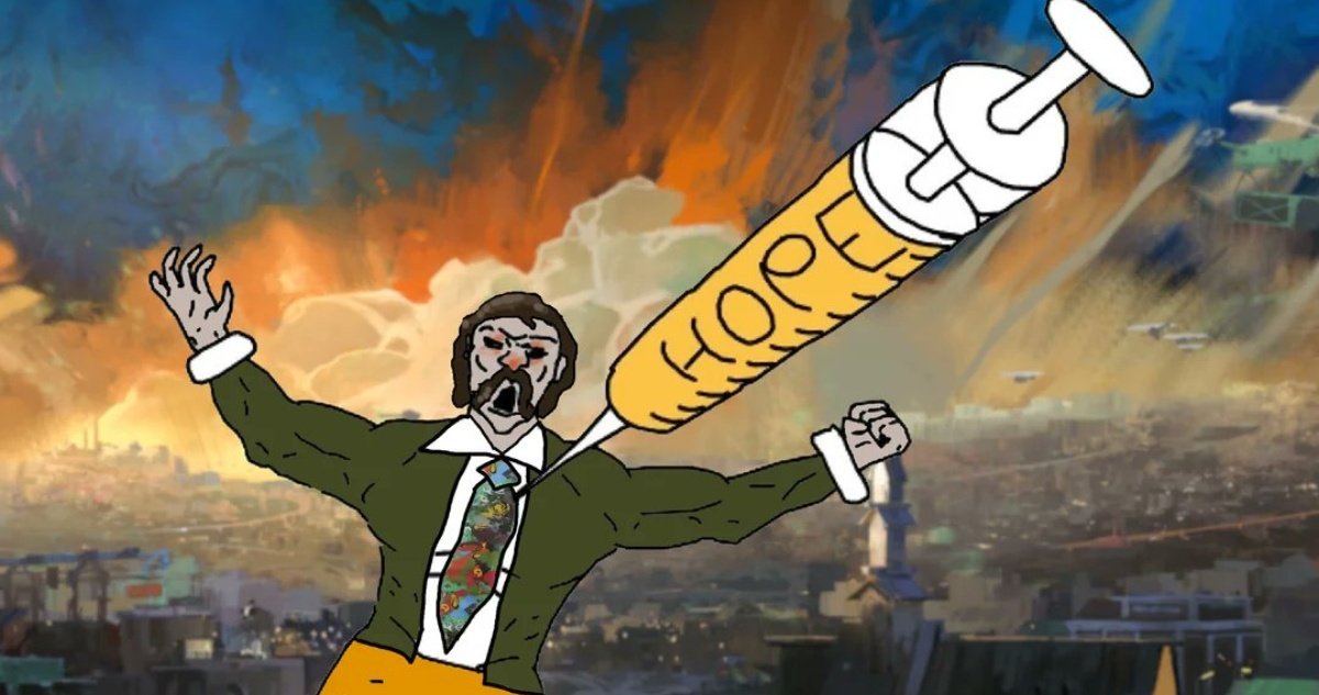 “ In honour of your shit , lieutenant-yefreitor ,Which you kept together in the face of total, unrelenting terror. Day after day. Second by second ”