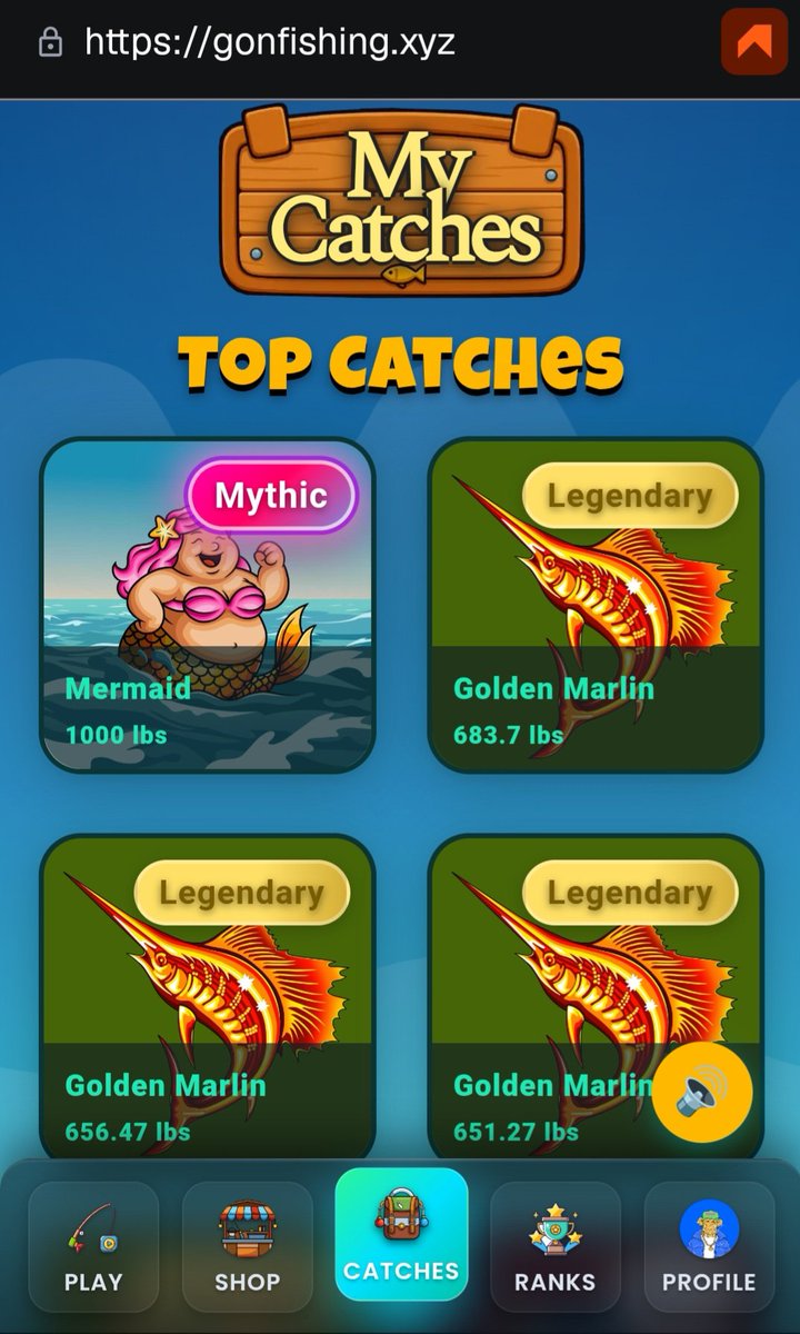 A Mythic Mermaid appears from the deep 🧜🏼‍♀️ 👀 <a href="/KCMontero/">St. KC Montero | Founder | Saints | CHUMPZ</a> 

I'm tickling the top 5 on the Leaderboard now!

If anyone needs me, I'll be #GonFishing with my <a href="/chumpzonape/">ChumpzOnApe</a> 🎣

gonfishing.xyz