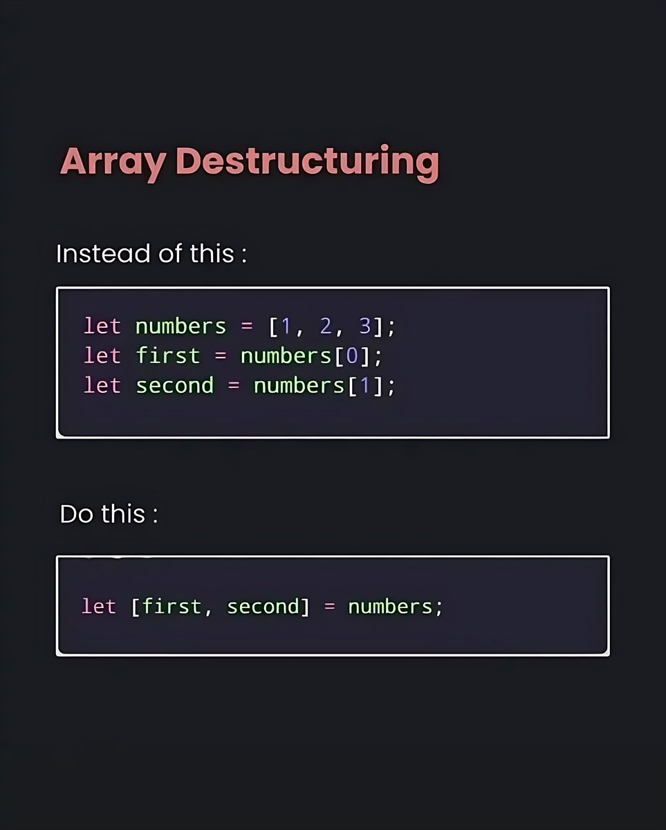 11xcoder's tweet image. Transform your workflow with simple tweaks that make a huge difference in your code&apos;s cleanliness and efficiency. Plus, get that spark of inspiration for your next full-stack adventure! ✨

#JavaScriptTips #CodingHacks #FullStackProjects #DeveloperLife