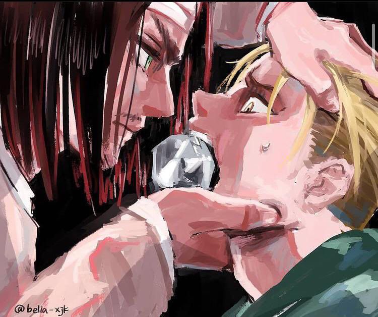 gojonunaltigozu's tweet image. Bu sahne çok aşağılayıcı ve kırıcı ya. Bunun yaşanmasından önce, Mikasa Porco’nun ayaklarını kesiyor ve sonrasında Eren ise kollarını koparıyor. Porco’yu sarsmak için onu tutup fırlatıyor. Devamında resmen evire çevire dövüyor hatta Reiner dönüşene kadar Marleyliler sanıyor ki…