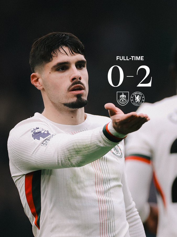 Not the best performance from us, but three points plus a clean sheet? I won’t complain. 😅💙
<a href="/ChelseaFC/">Chelsea FC</a> #BURCHE #KTBFFH