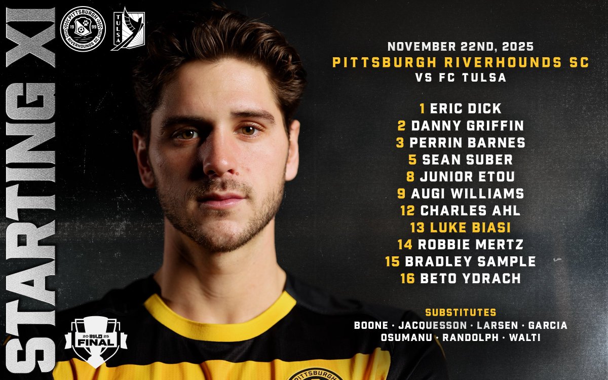 RiverhoundsSC's tweet image. Your USL Championship Final Starting XI.