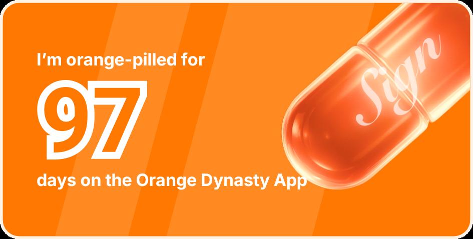 Signwander's tweet image. SiGM 🧡

I've been Orange-Pilled and Seeing Signs for 97 days 👀🧡🐉.Join the app and be a better version of yourself!
orange.sign.global/app?user=G961P…