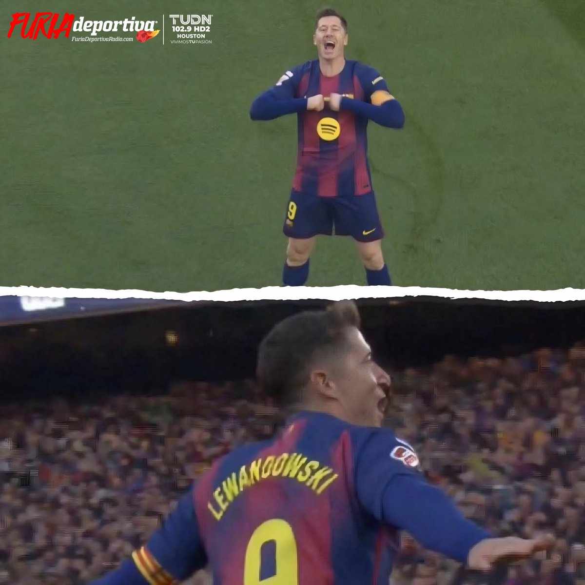 FuriaTUDN's tweet image. #FuriaDeportiva

¡ROBERT LEWANDOWSKI HACE HISTORIA!

Robert Lewandowski marca el primer gol oficial en el renovado Spotify Camp Nou, estrenando la casa del Barcelona como solo una leyenda puede hacerlo. 🔥⚽

#FuriaTUDN #FuriaNeta #Barcelona #Lewandowski #LaLiga #CampNou