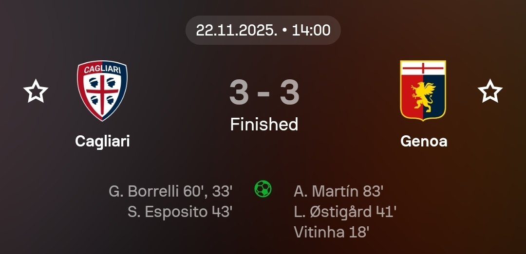 um10_inter's tweet image. CHE PARTITA DI CALCIO

&quot;Serie A has no goals&quot;??

#CagliariGenoa #SerieA