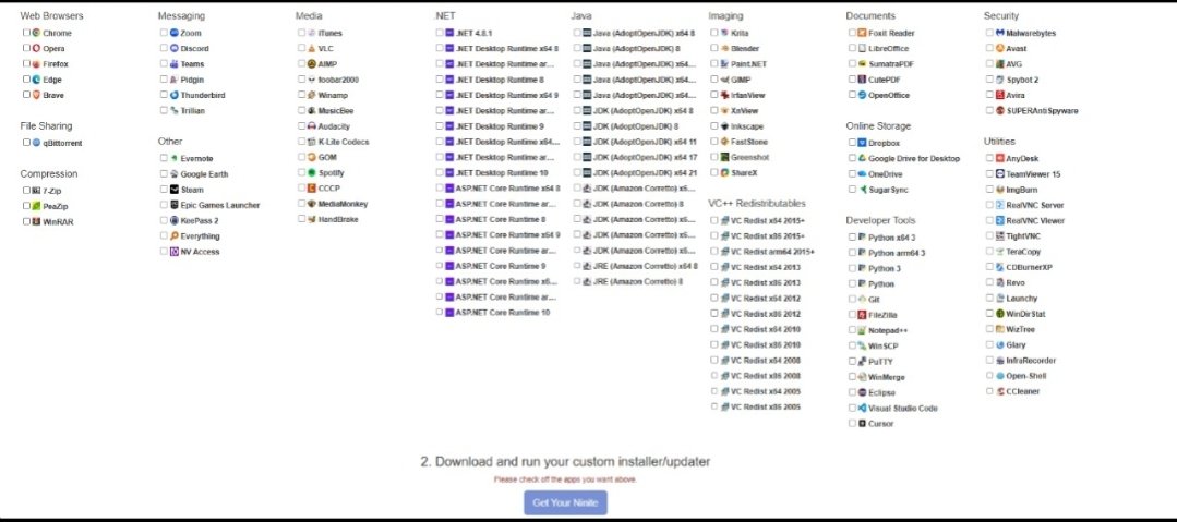 srajcodes's tweet image. Building my fresh setup via Ninite ✨
Drop must-have app suggestions