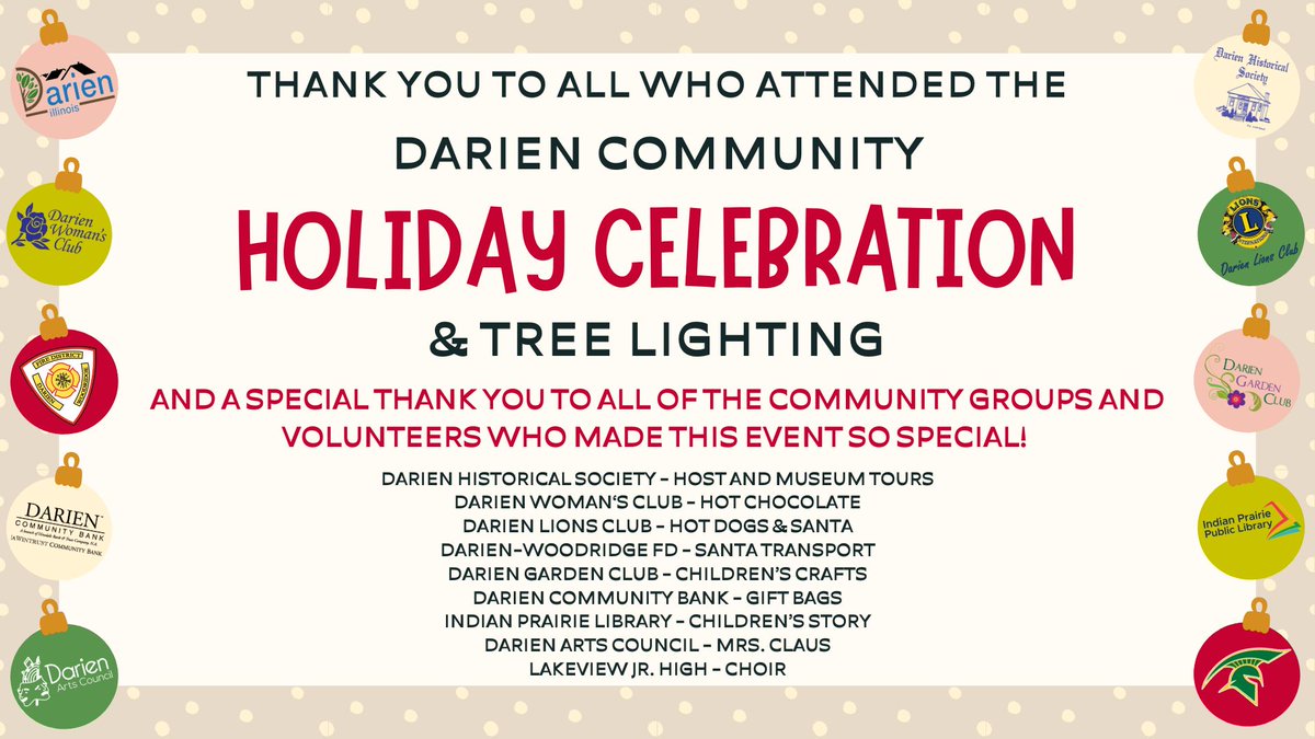 Thank you for coming out to the City's Holiday Celebration and Tree Lighting last weekend! The residents of Darien are truly what make this season bright. 

Watch the video for highlights of the event here: vimeo.com/1138992270?fl=…