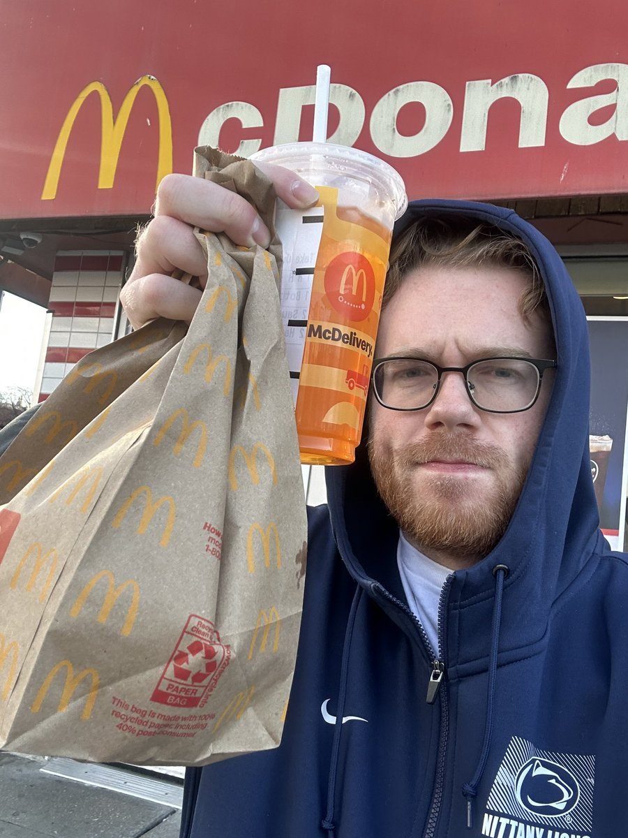 As I left for McDonald’s this morning, the front desk lady of my building told me “You look like you had a long night.” She was spot on.

Nonetheless, the breakfast was secured. And it’s the Cornhuskers who are gonna be having a long night in Beaver tonight #BeatNebraska #WeAre