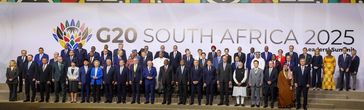 BaghelAzadsingh's tweet image. PM Modi stood alongside G20 leaders in Johannesburg, united by a shared mission to shape a more stable, prosperous and inclusive world.

A strong India is contributing to a stronger global future — together, we lead the way forward. 🌍🤝✨