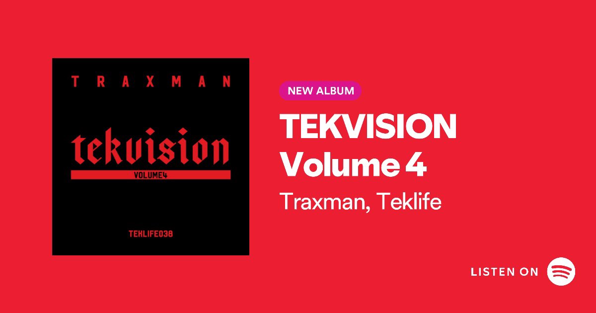TEKVISION vol 4 by Traxman
open.spotify.com/album/5bRCTKCi…
