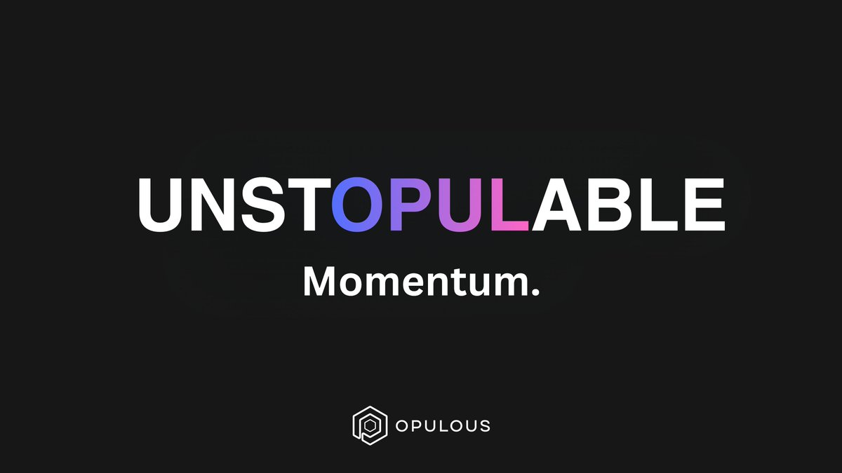 iamsuccinct's tweet image. Weekends are where conviction shows.
The noise pauses. The mission doesn’t.
$OPUL is building with a community that refuses to slow down with unstoppable momentum.

#OPULFAM #OPUL