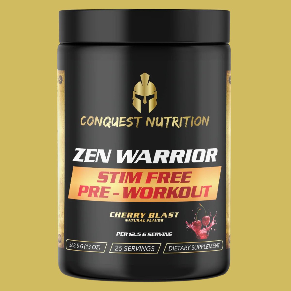 Conquestsupps's tweet image. Unleash your inner warrior with Zen Warrior Stim Free Pre-Workout in Cherry Blast! Boost focus &amp;amp; endurance without caffeine. 25 servings for $39.99. Stay sharp &amp;amp; energized. 💪🍒 #ZenWarrior #PreWorkout #CherryBlast conquest.fit/products/zen-w…