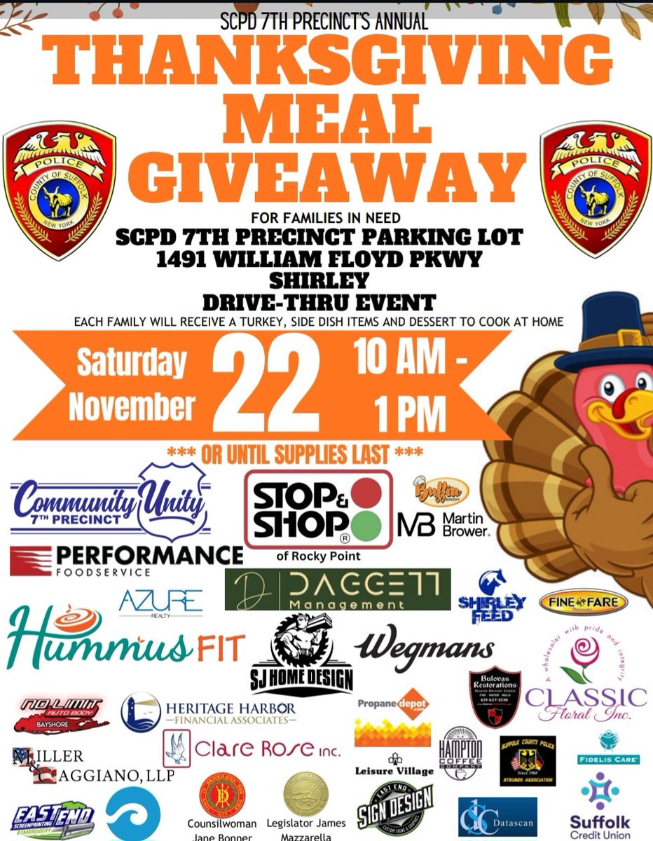 suffolkPALs's tweet image. Our PAL Rangers volunteering at the 7th Pct. Community Unity Thanksgiving Food Drive! 
Great job giving back to the community team! 🦃⚾️
#CommunityUnity #fooddrivegiveback