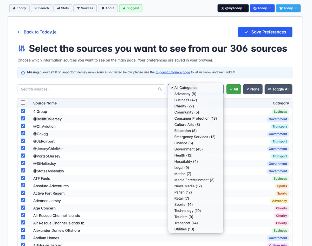 myPhilTaylor's tweet image. Today.JE now has a more refined categorisation and source preferences screen - the old one was fine, until we hit over 300 sources of information haha.