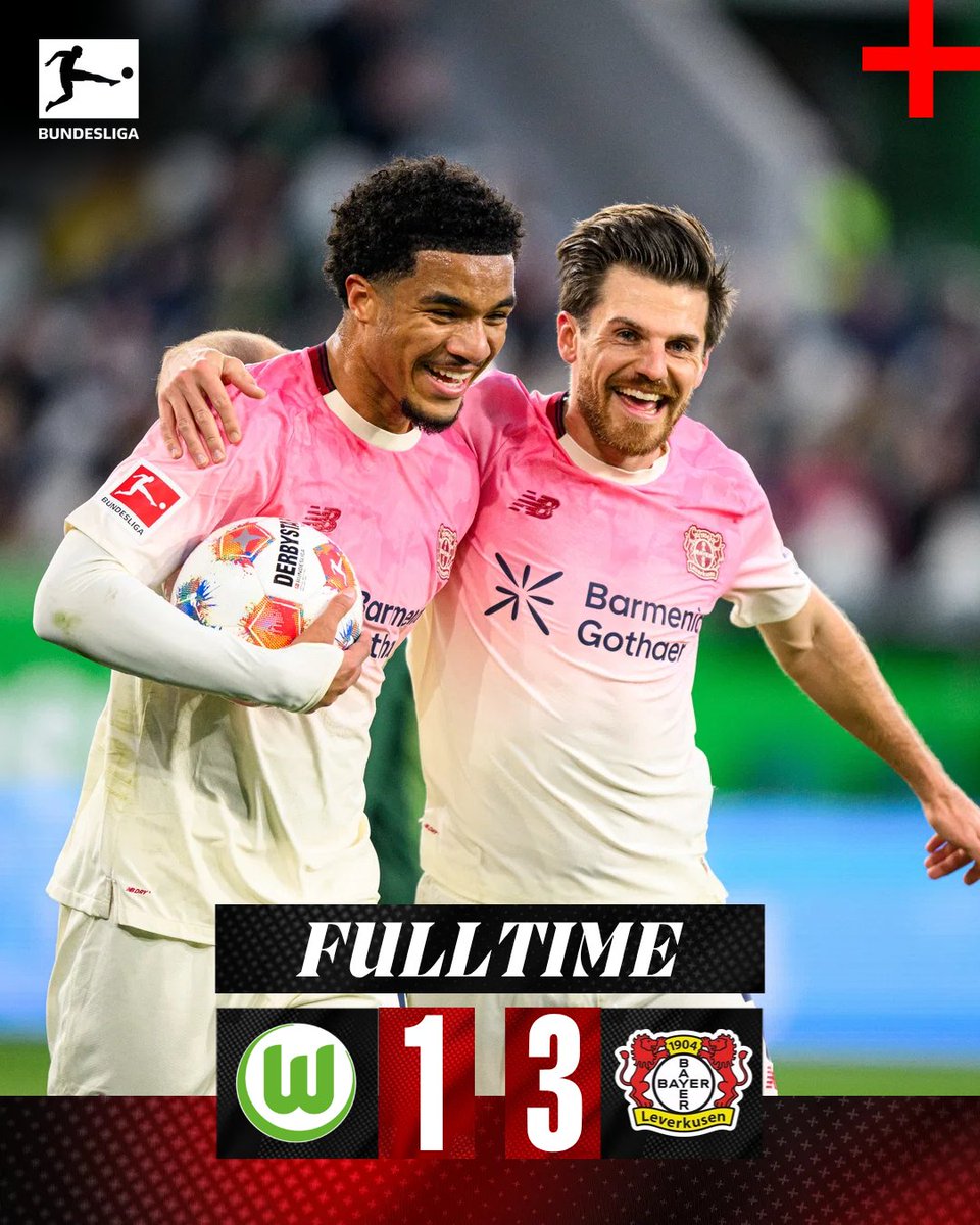 bayer04_en's tweet photo. 💪 +3! Nice one, lads! 

#WOBB04 1-3 https://t.co/vBNZqe2XKN
