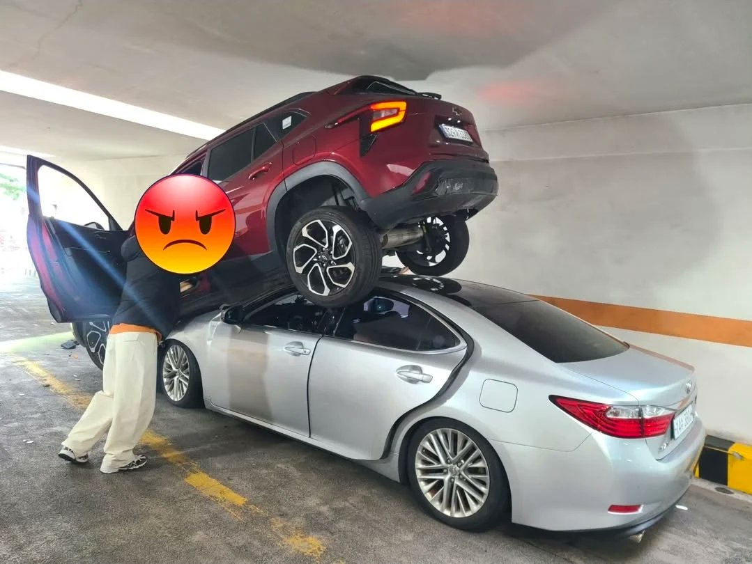 museun_happen's tweet image. 주차장 사고 레전드 나옴