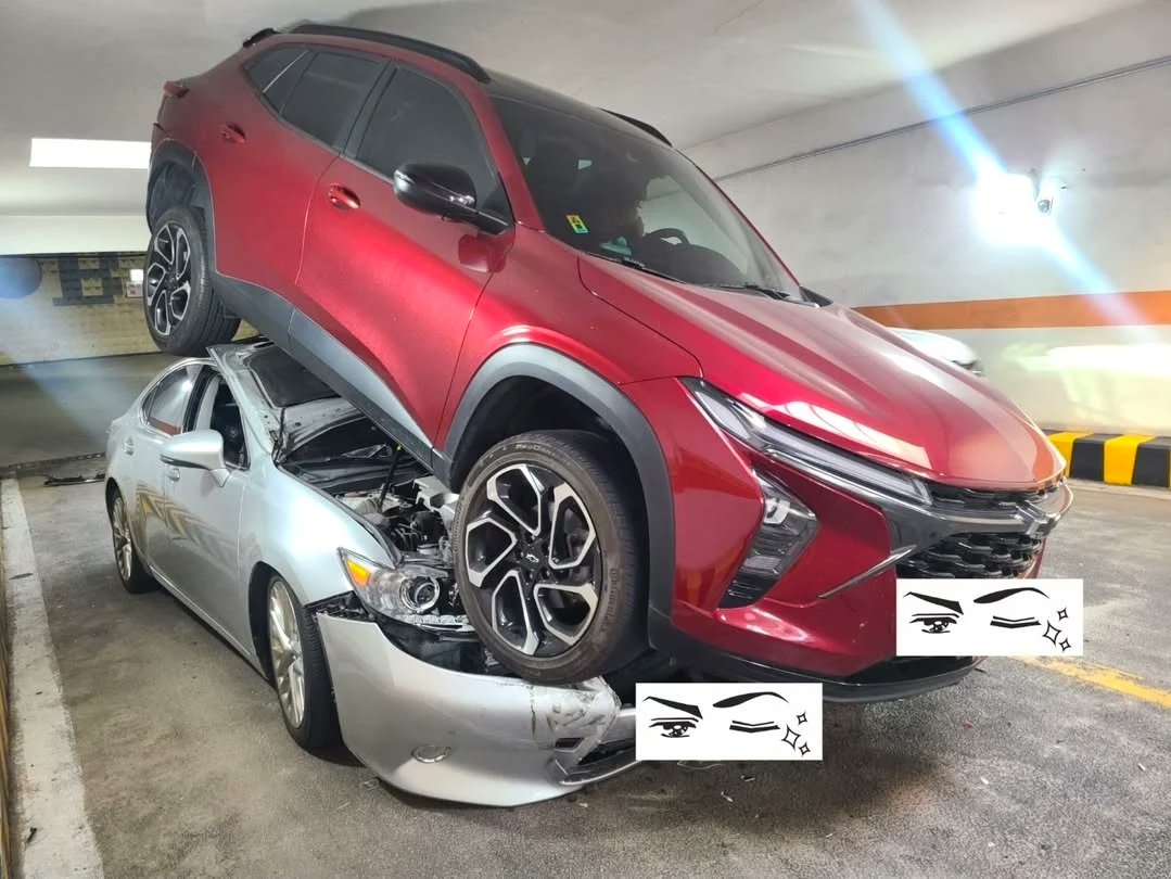 museun_happen's tweet image. 주차장 사고 레전드 나옴